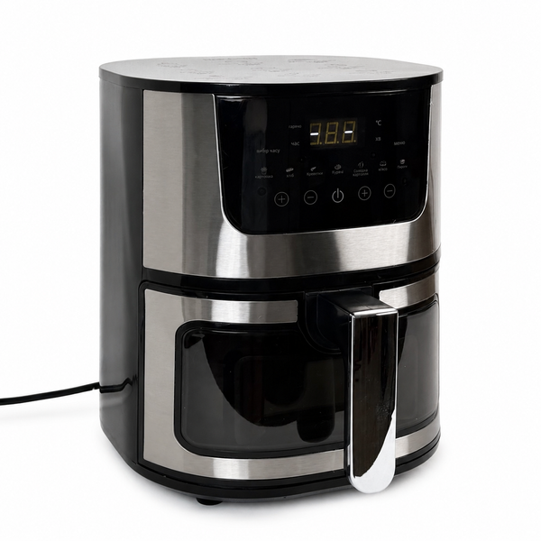 Мультипіч аерогриль Rainberg RB-2268 4200 Вт, велика безмасляна аерофритюрниця на 8 літрів RB-2268 фото