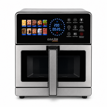 Аерогриль на 2 ТЕНИ Zepline ZP-00355, 2200 Вт 13 л, мультипіч з нержавіючої сталі ZP-00355 фото